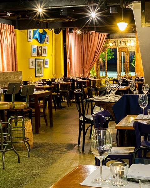 Espaço interno do Silva Restaurante no Rio Vermelho, o novo restaurante do Chef Ricardo Silva