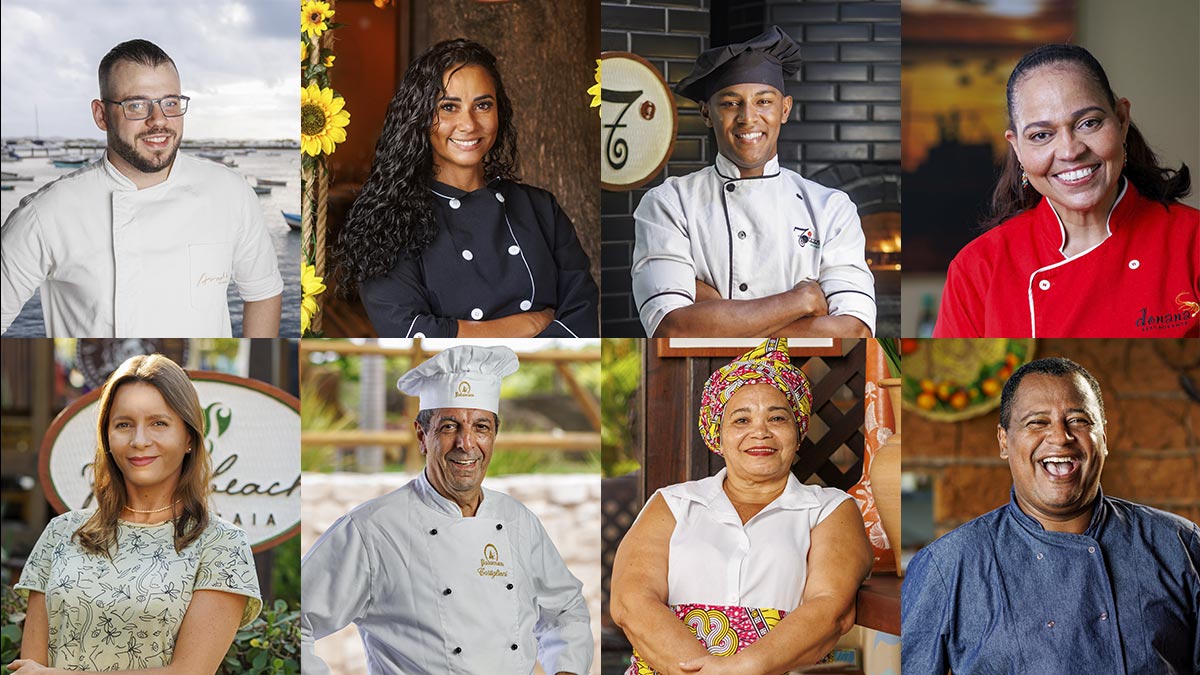 Chefs participantes do festival Tempero do Forte 2023