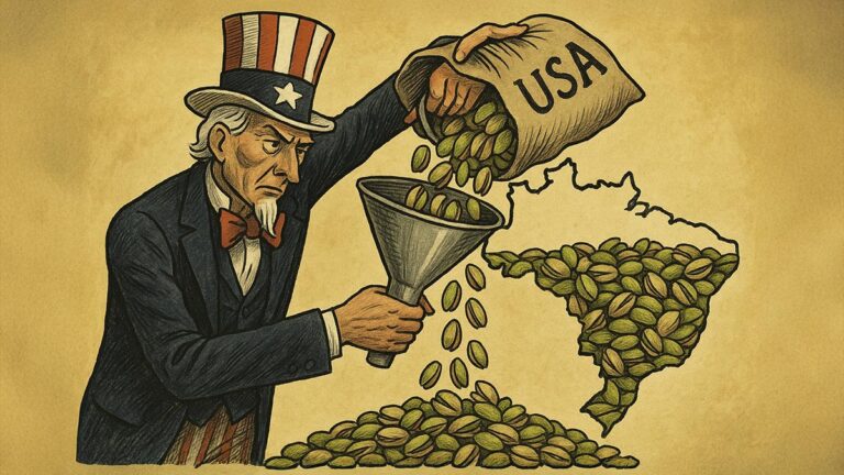 O plano dos Estados Unidos para encher o Brasil de Pistache