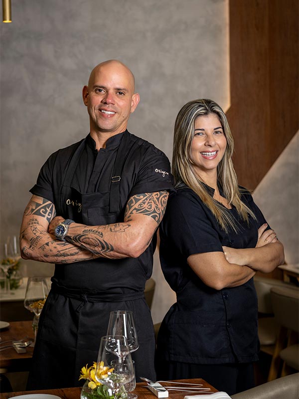 Minibar Gem recebe Sebastian Alarcon e Luli Moreira em collab exclusiva fabrício lemos e lisiane arouca chefs do minibar gem