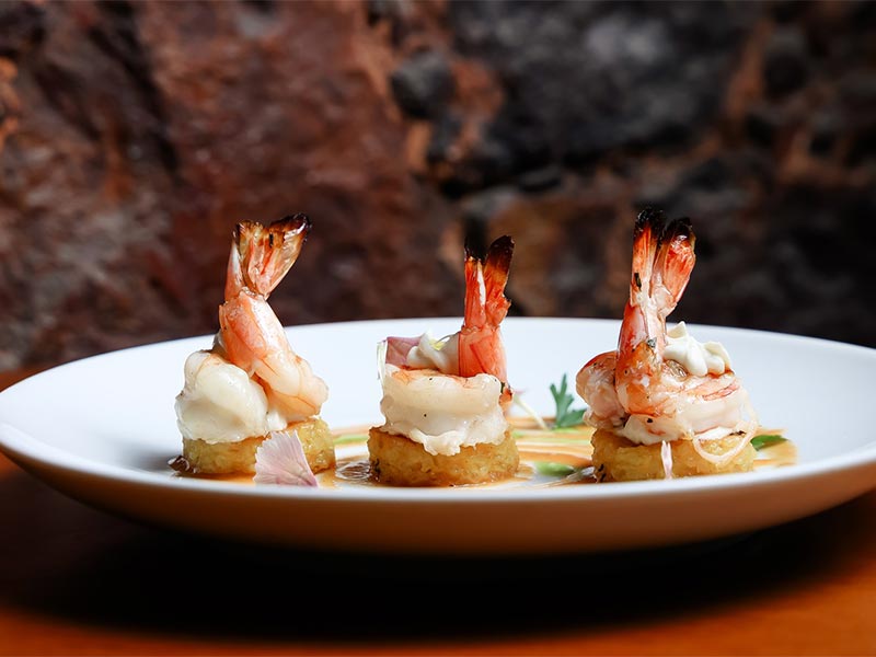 Mistura Itapuã: Menu Executivo Todos os Dias, no Almoço e no Jantar Risotto Al Salto con Gamberetti Al Fumetto