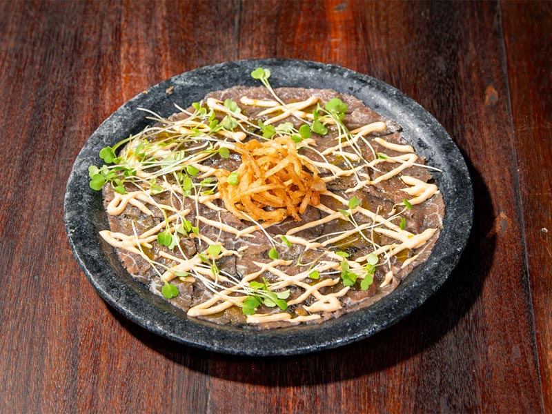 carpaccio de rosbife