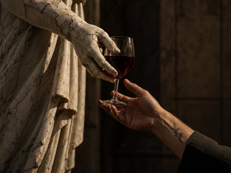 tirando o vinho dos deuses